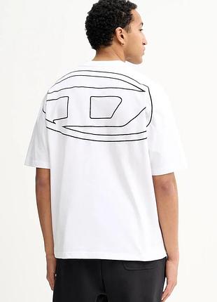Urbanshop com ua dieselхлопковая футболка diesel t-boggy-megoval-d цвет черный узор a11302.0hgam размеры запитуйте