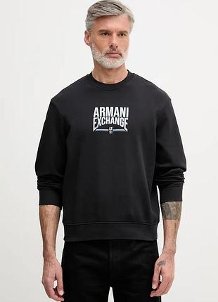 Urbanshop com ua armani exchangeкофта мужская с хлопком черная xm002446 af22124 размеры запитуйте