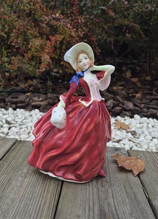 Royal doulton фарфоровая статуэтка autumn breezes