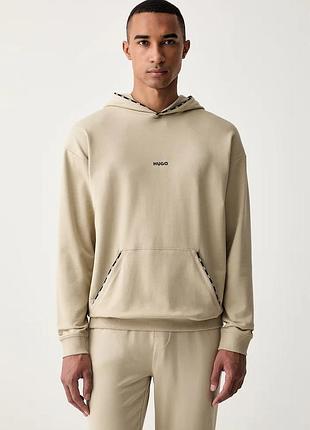 Urbanshop com ua hugoкофта з капюшоном чоловіча з бавовною noah hoodie бежева 50566164 розміри запитуйте