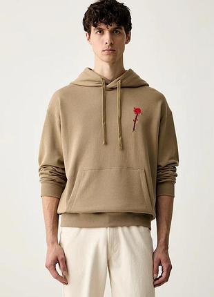 Urbanshop com ua hugoкофта з капюшоном чоловіча бавовняна diflowhood бежева 50574451 розміри запитуйте