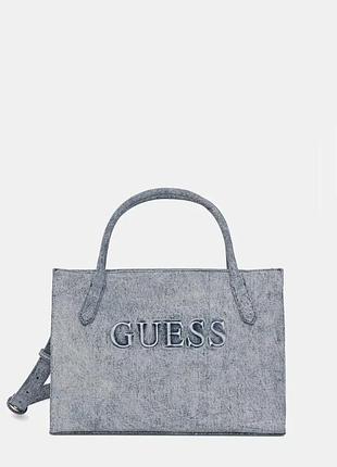 Urbanshop com ua guess сумка-шоппер женская джинсовая jodi голубая hwdg97 69220 размеры запитуйте