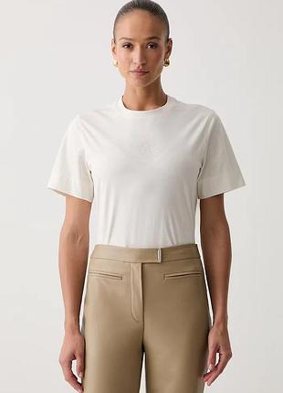 Urbanshop com ua bossфутболка жіноча бавовняна elpha_placed6 бежева 50567045 розміри запитуйте