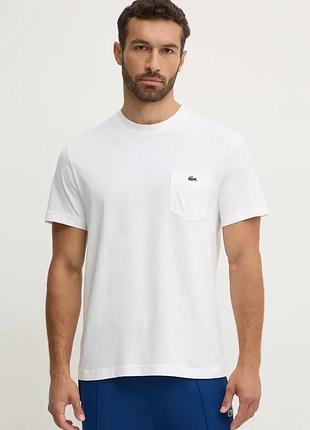 Urbanshop com ua lacosteфутболка чоловіча бавовняна біла th2827 розміри запитуйте