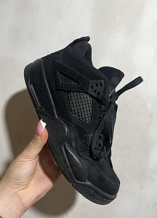 Кросівки jordan air jordan 4 retro "black cat" чорні