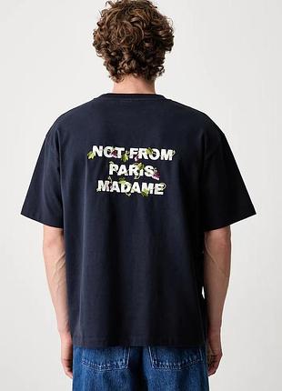 Urbanshop com ua drωle de monsieurфутболка мужская хлопковая vine embroidered slogan темно-синяя l-ts327-co248 размеры запитуйте