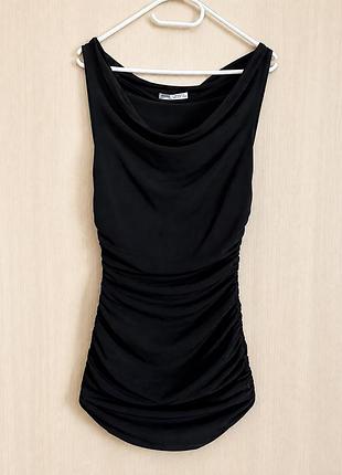 Сукня жіноча коктейльна чорна pull&bear