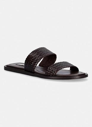 Urbanshop com ua gantшльопанці на пласкому підборі жіночі шкіряні sunlaz коричневі 32561260 розміри запитуйте