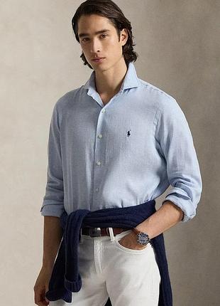 Urbanshop com ua polo ralph laurenсорочка чоловіча вовняна блакитна однотонна 710b16696 розміри запитуйте