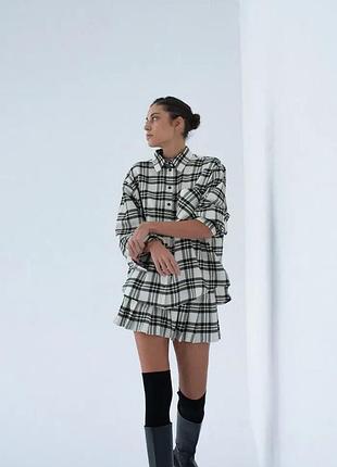 Urbanshop com ua muuv.muuv плісирована спідниця бавовняна біла клітинка розміри запитуйте