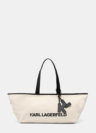 Urbanshop com ua karl lagerfeldсумка-тоут женская k/essential бежевая b2w50017 размеры запитуйте