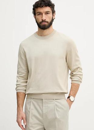 Urbanshop com ua bossсвитер мужской хлопковый upacas-l бежевый 50556344 размеры запитуйте
