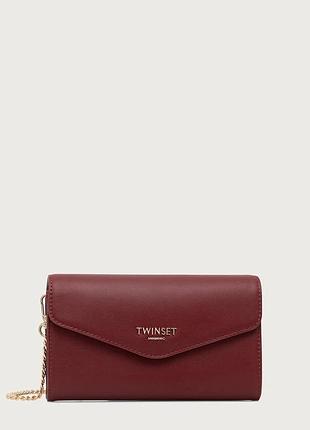 Urbanshop com ua twinsetклатч женский кожаный красный 262th7017 размеры запитуйте