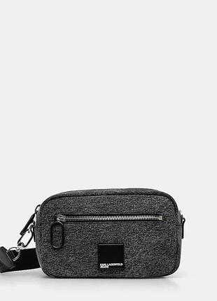 Urbanshop com ua karl lagerfeld jeansсумка на пояс karl lagerfeld jeans колір сірий a4w30238 розміри запитуйте