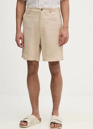 Urbanshop com ua trussardiшорти chino чоловічі лляні бежеві regular waist p025m000117n розміри запитуйте