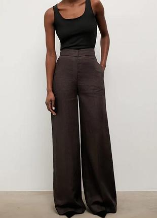 Urbanshop com ua answear.labштани жіночі лляні коричневі high waist розміри запитуйте