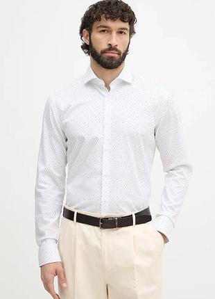 Urbanshop com ua bossсорочка хлопковая с эластаном hank белая 50560687 размеры запитуйте