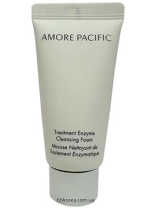 Энзимная пена для умывания с ферментами зеленого чая пробник amore pacific treatment enzyme cleansing foam
