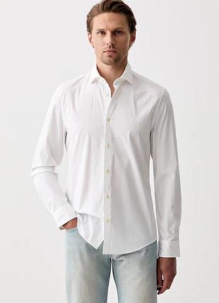 Urbanshop com ua marc o'poloсорочка чоловіча бавовняна з еластаном біла однотонна 5000014286 розміри запитуйте
