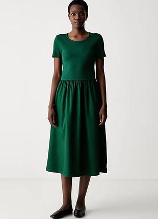 Urbanshop com ua marc o'poloрозкльошена сукня зелена однотонна 5000010224 розміри запитуйте