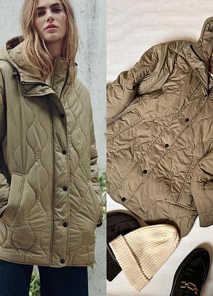 Куртка стеганая water repellent от zara.