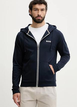Urbanshop com ua bossкофта loungwear мужская хлопковая authentic jacket h темно-синяя 50545573 размеры запитуйте