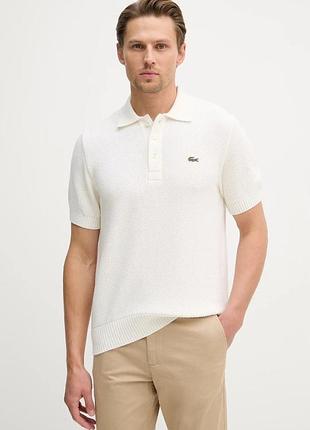 Urbanshop com ua lacosteполо-свитер мужской с добавлением шерсти бежевый ah1028 размеры запитуйте