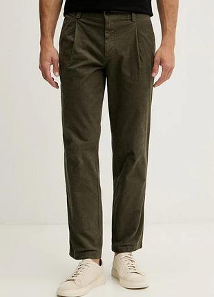 Urbanshop com ua boss orangeштани чоловічі вельветові chino_pleated_3 зелені regular waist 50565136 розміри запитуйте
