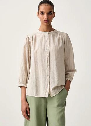 Urbanshop com ua marc o'poloсорочка женская с хлопком бежевая полоски 500013028 размеры запитуйте