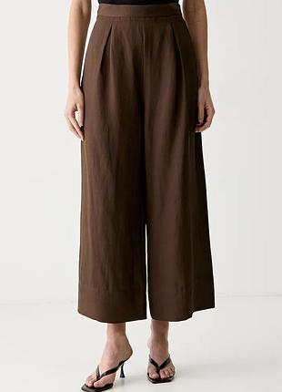 Urbanshop com ua vicoloштаны culottes женские с вискозой коричневые high waist tab0644 размеры запитуйте