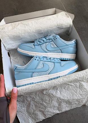 Nike sb dunk low wmns lace pack - regal blue/найк сб данк лоу вмнс сині 36 37 38 39 40