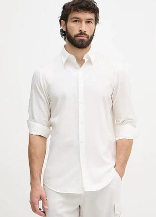 Urbanshop com ua armani exchangeсорочка чоловіча бавовняна з еластаном біла однотонна xm002290 af22863 розміри запитуйте