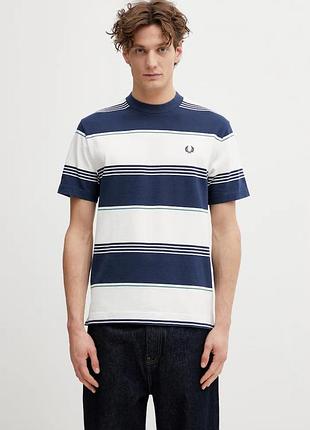 Urbanshop com ua fred perryбавовняна футболка fred perry колір синій візерунок m2410 розміри запитуйте