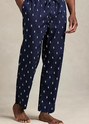Urbanshop com ua polo ralph laurenпіжамні бавовняні штани polo ralph lauren колір синій візерунок розміри запитуйте
