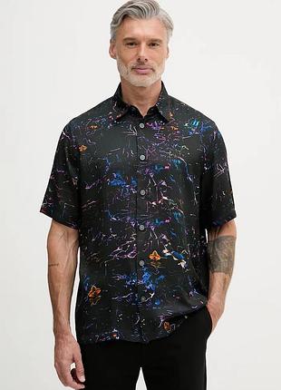 Urbanshop com ua armani exchangeсорочка чоловіча віскозна чорна xm002106 af13235 розміри запитуйте