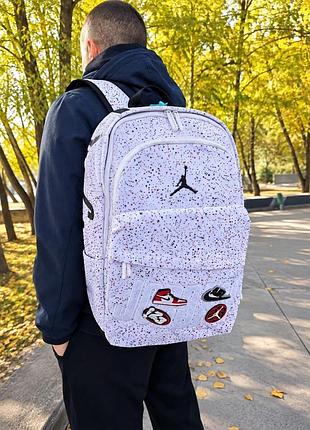 Рюкзак nike jordan / в подарок патчи на рюкзак / спортивный рюкзак
