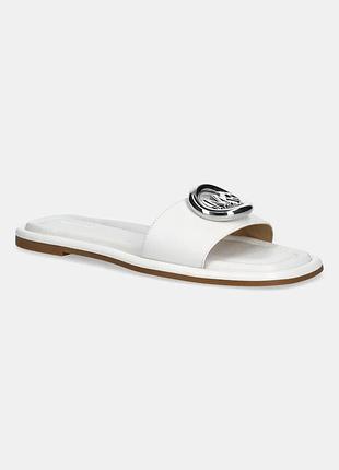 Urbanshop com ua michael michael korsшкіряні шльопанці michael michael kors milan slide колір білий 40r6mlfs1l.085 розміри
