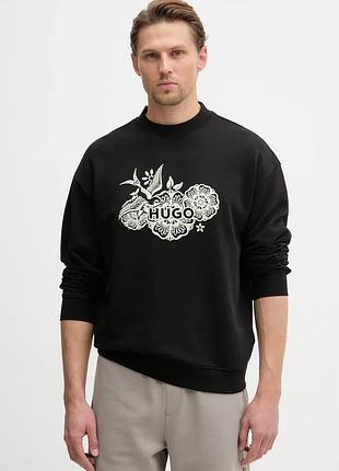 Urbanshop com ua hugoкофта чоловіча бавовняна darony чорна 50556549 розміри запитуйте