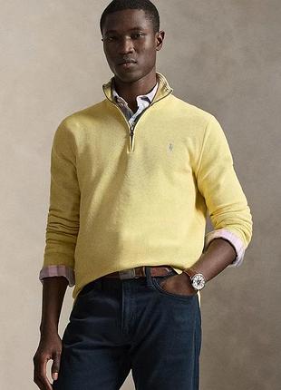 Urbanshop com ua polo ralph laurenбавовняний светр polo ralph lauren ls hz long sleeve колір чорний легкий півгольф 710932304