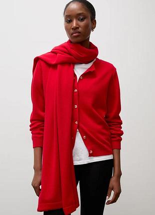 Urbanshop com ua answear.labженский кардиган из мериносовой шерсти с шарфом answear.lab красный размеры запитуйте