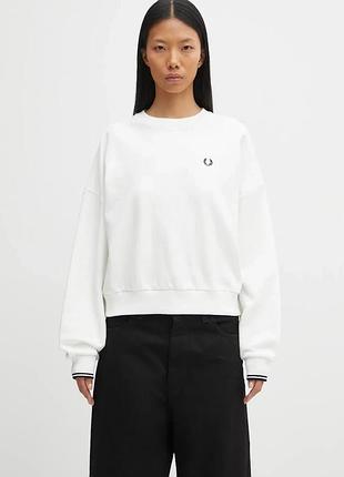 Urbanshop com ua fred perryкофта жіноча бавовняна біла g1148 розміри запитуйте