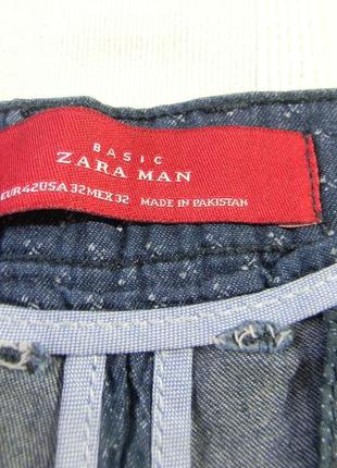 Мужские укороченные брюки чинос капри zara man р.42/32/325 фото