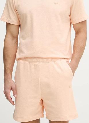 Urbanshop com ua lacosteтрикотажні шорти чоловічі бавовняні помаранчеві regular waist gh1973 розміри запитуйте