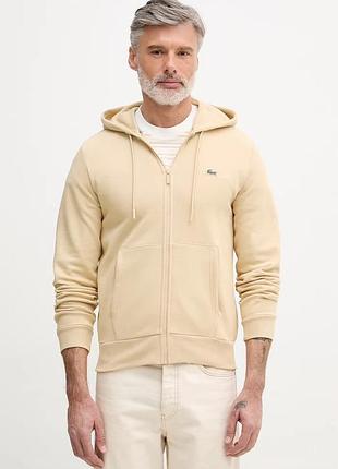 Urbanshop com ua lacosteкофта с капюшоном мужская с хлопком бежевая sh9626 размеры запитуйте
