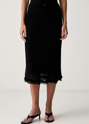 Urbanshop com ua le privé юбка вискозная melissa skirt noir черная однотонная lp00756 размеры запитуйте