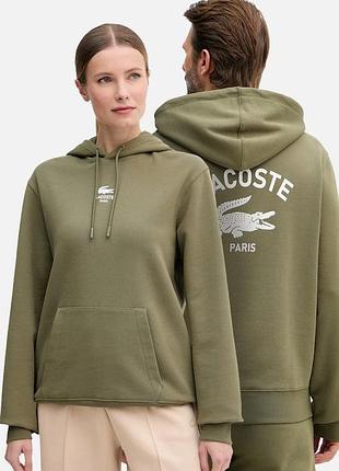Urbanshop com ua lacosteкофта з капюшоном бавовняна зелена sh2740 розміри запитуйте