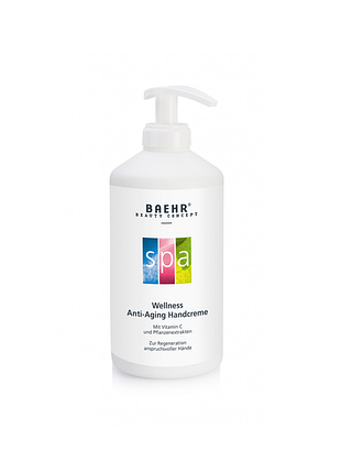 Спа-крем для рук з ефектом омолодження baehr 500 мл (spa wellness anti-aging handcreme) (25881)