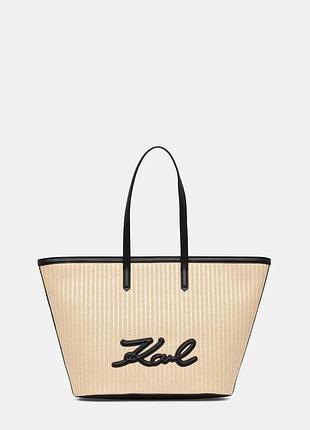 Urbanshop com ua karl lagerfeld сумка-шоппер женская k/signature бежевая b2w30088 размеры запитуйте