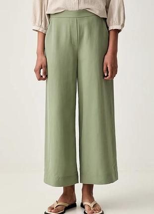 Urbanshop com ua marc o'poloштаны wide leg женские с льном зеленые high waist 500013087 размеры запиту