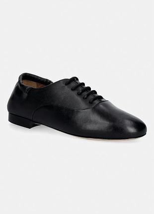 Urbanshop com ua bossшкіряні туфлі boss rosaline колір чорний на плоскому підборі 50557691 розміри запитуйте